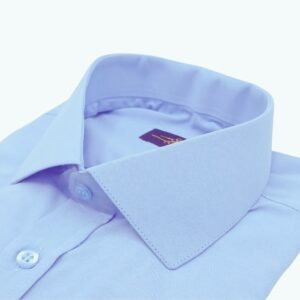 Camisa Azul Claro Lisa Sulfite Italiana