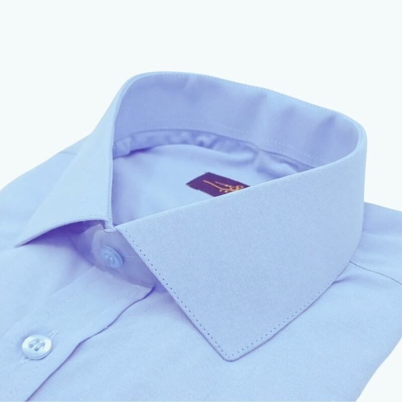 Camisa Azul Claro Lisa Sulfite Italiana