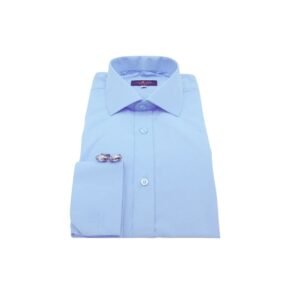 Camisa Azul Claro Lisa Sulfite Italiana