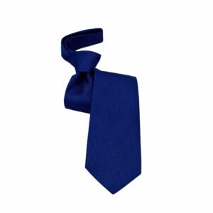 Gravata azul royal com nó