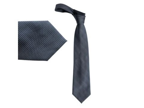 Gravata cinza Kenneth Cole New York em seda com acabamento elegante da MS Stilos.