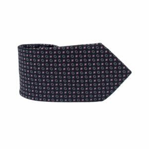 Gravata Preta Tradicional Larga Dobrada Detalhe Ponta