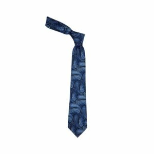 Gravata Tradicional Azul Cashmere
