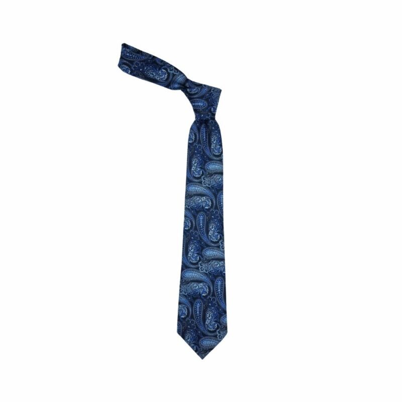 Gravata Tradicional Azul Cashmere