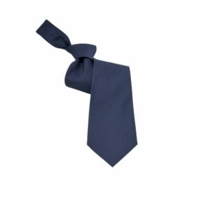 Gravata Tradicional Azul Marinho Com No Caimento Diagonal