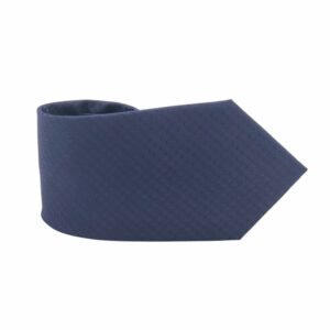 Gravata Tradicional Azul Marinho Dobrada Detalhe Ponta