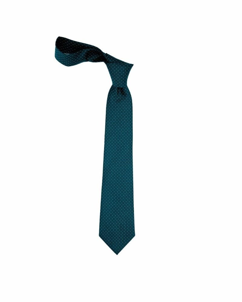Gravata Verde Escuro Tradicional Larga 2