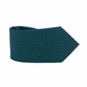 Gravata Verde Escuro Tradicional Larga 2 Dobrada Detalhe Ponta