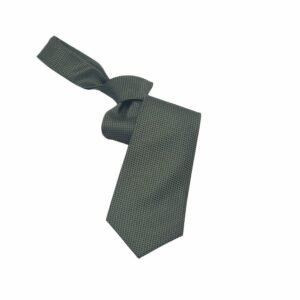 Gravata Verde Escuro Tradicional Larga Com No Caimento Diagonal