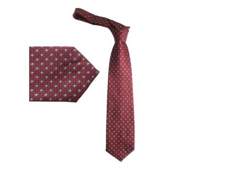 Gravata vinho Romerio Mazzini com padrão clássico leve e elegante da MS Stilos.