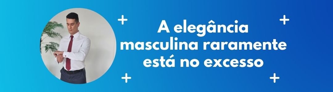 Homem com camisa social e gravata em banner sobre elegância masculina e estilo refinado