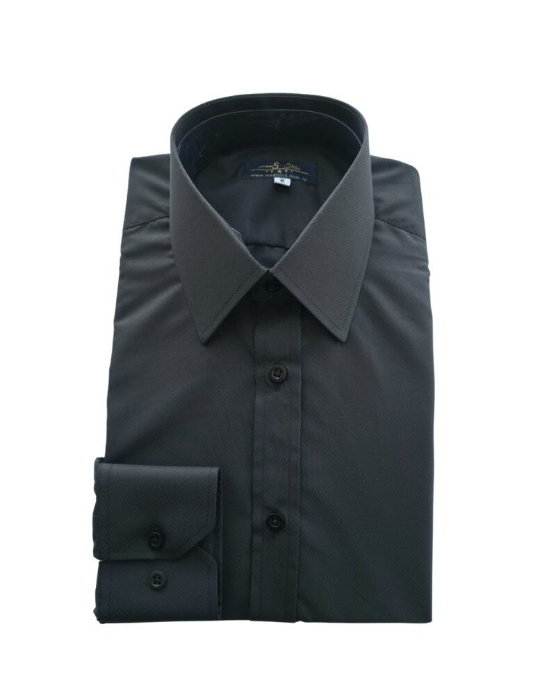 Camisa Preta Maquinetada Francesa Não Amassa – Leve e Ideal para o Dia a Dia - MS Stilos