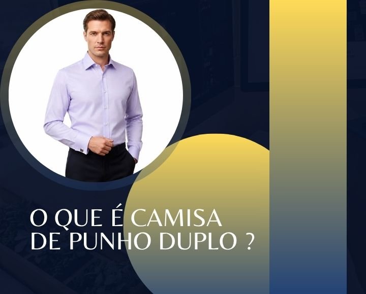 Capa da matéria sobre o que é camisa de punho duplo com modelo usando camisa lilás da MS Stilos.
