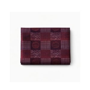 Lenço De Bolso Bordô Quadriculado Com Textura Clássica Elegância Distinta Para Paletó Masculino Ms Stilos — foto principal