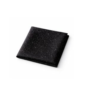 Lenço De Bolso Preto, Fios De Prata