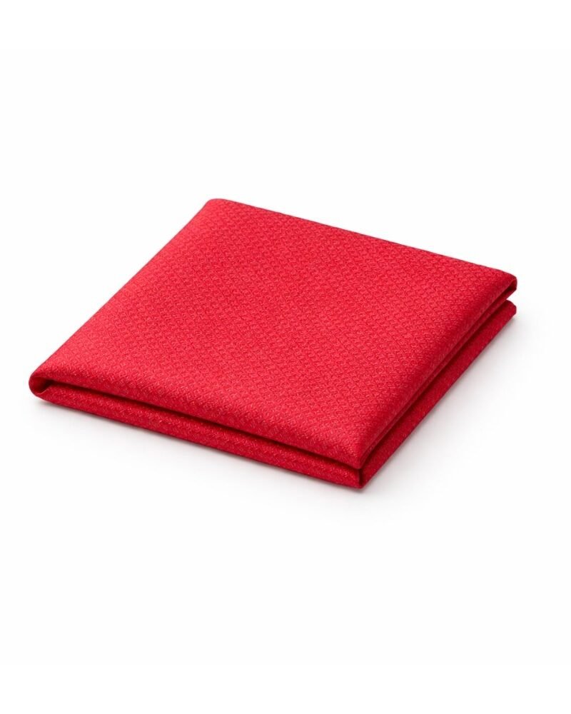 Lenço De Bolso Vermelho Texturizado Elegância Intensa E Moderna — acessório