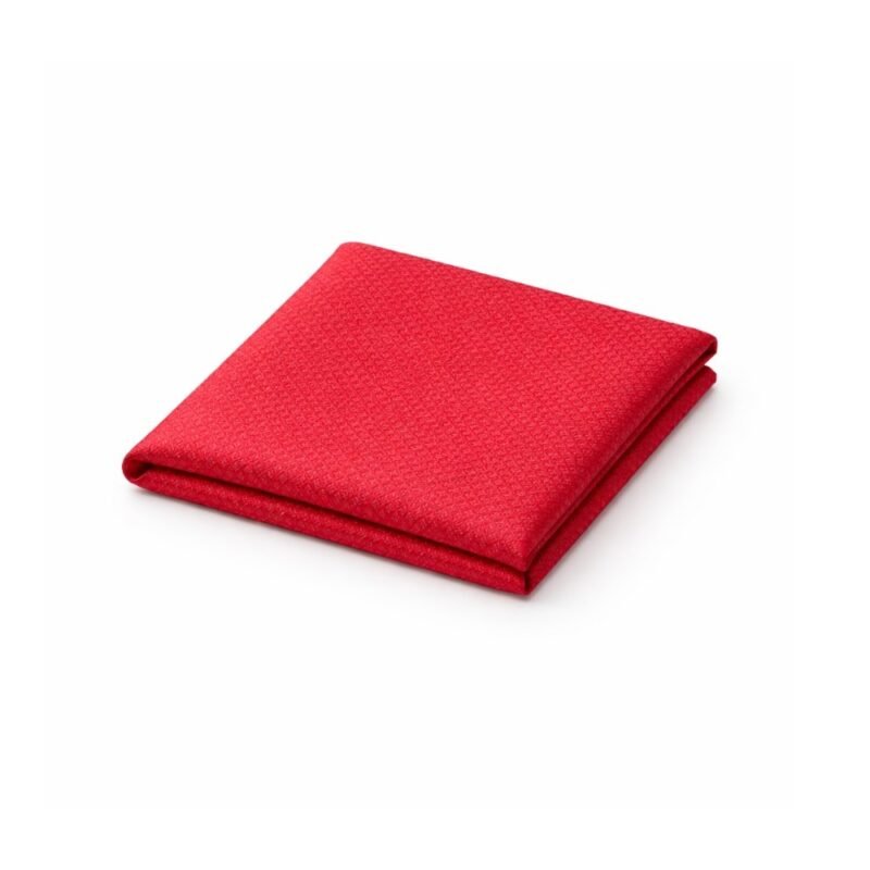 Lenço De Bolso Vermelho Texturizado Elegância Intensa E Moderna — acessório