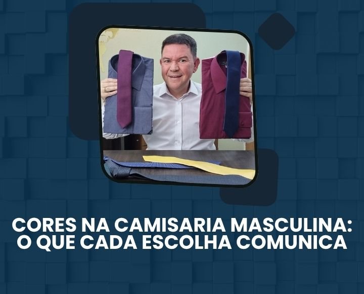 Capa da matéria da MS Stilos sobre cores na camisaria masculina e o que cada escolha comunica