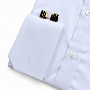 Camisa Fio Egípcio Branca Lisa Italiana Algodão com 3% de Elastano
