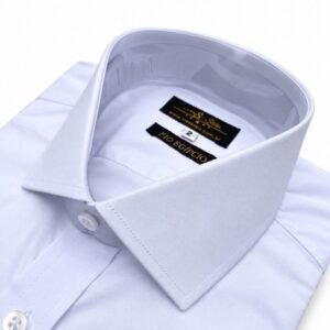 Camisa Fio Egípcio Branca Lisa Italiana Algodão com 3% de Elastano