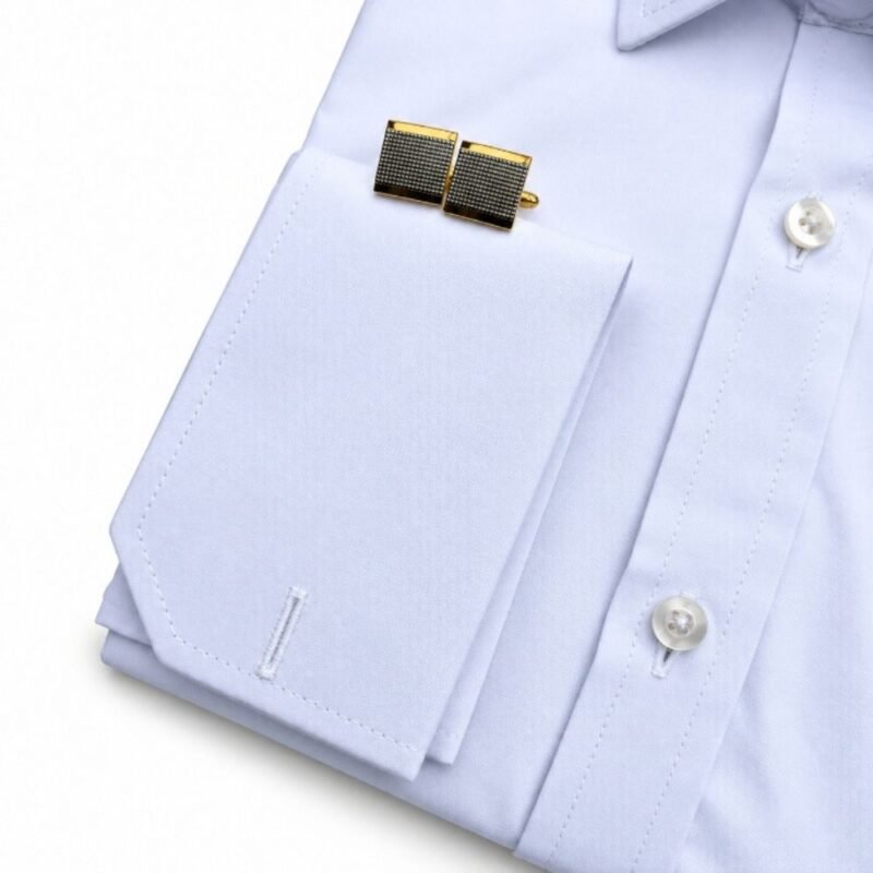 Camisa Branca Lisa Fio Egípcio Francesa Algodão 3% Elastano