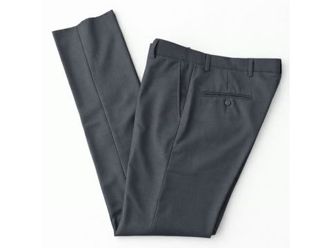 Calça de alfaiataria masculina cinza chumbo lisa