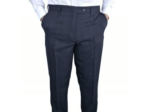 Calça social masculina preta com xadrez príncipe de gales