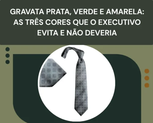 Gravata prata masculina em seda